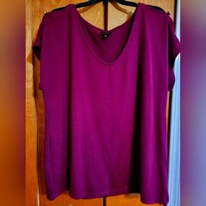 Ladies Burgundy Top Size Xxl